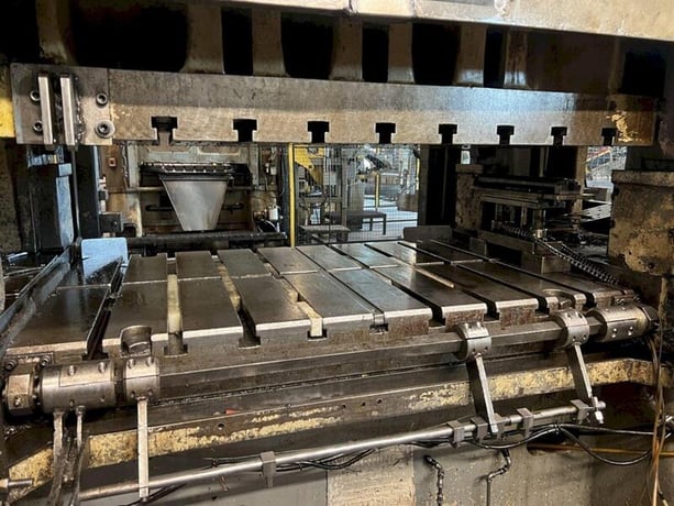 300 Ton, Minster #E2-300-60-36, straight side double crank press, 6" stroke, 32" Shut Height, 6" ram adj. - Image 4