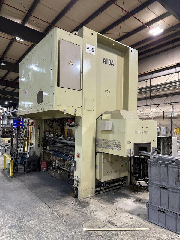 330 Ton, Aida #NC2-3000(2)E, straight side double crank press, 11" stroke, 23" Shut Height, 3.93"ram adj. - Image 3