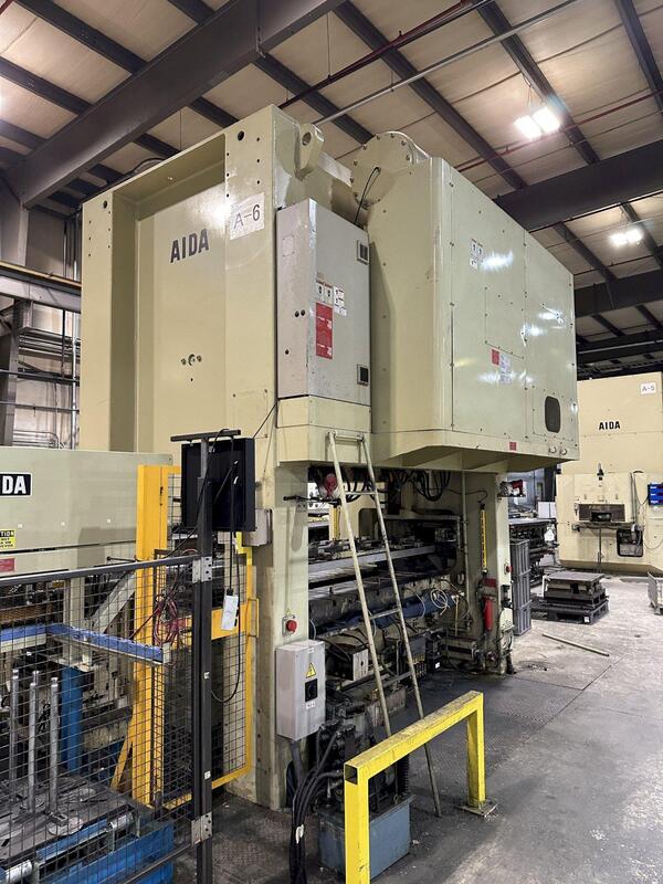 330 Ton, Aida #NC2-3000(2)E, straight side double crank press, 11" stroke, 23" Shut Height, 3.93"ram adj. - Image 6