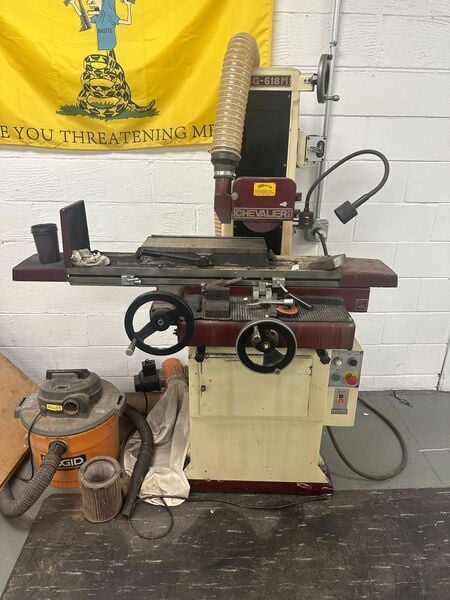 6" x 18" Chevalier #FSG-618M, horizontal surface grinder, 8" x .5" x 1.3" wheel, 2 HP, electromagnetic chuck - Image 7