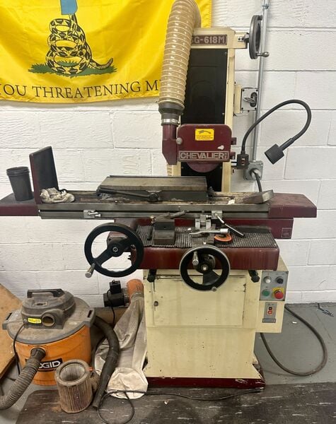 6" x 18" Chevalier #FSG-618M, horizontal surface grinder, 8" x .5" x 1.3" wheel, 2 HP, electromagnetic chuck - Image 10