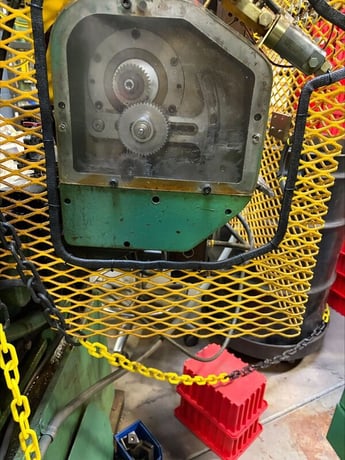 32 Ton, Nidec Minster #B1-32, stamping OBI press, 1.5" stroke, 2.25" slide adj., 200 SPM, Wintriss DiPro 1500 - Image 6