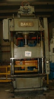 150 Ton, Dake, 48" x 38", 35" daylight, 15" stroke, 4-post, down-acting, AB PLC, 20 HP, #2346 - Image 1