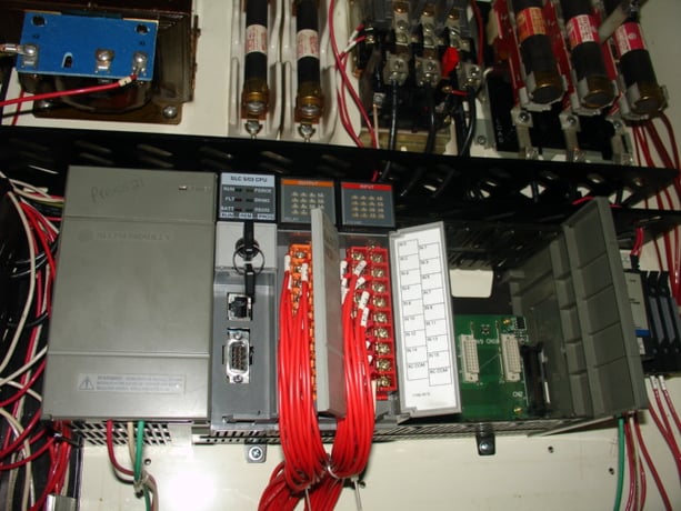 150 Ton, Dake, 48" x 38", 35" daylight, 15" stroke, 4-post, down-acting, AB PLC, 20 HP, #2346 - Image 4
