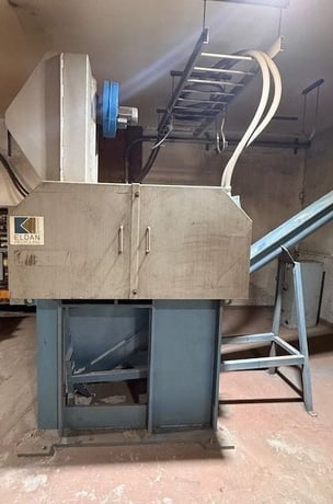 Eldan #GRA-F952, heavy duty granulator / refiner, 100 HP, e-scrap, air cooled motor - Image 5
