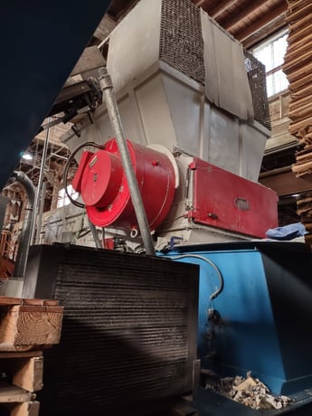 Vecoplan #RG-62/125, single sdhaft shredder, square, reversible knives, 24.4" dia. x 49.2" length rotor - Image 2