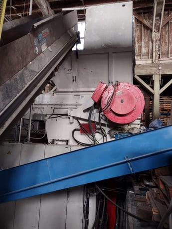 Vecoplan #RG-62/125, single sdhaft shredder, square, reversible knives, 24.4" dia. x 49.2" length rotor - Image 8