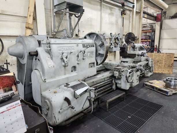 405" x 108" Monarch #32NN, lathe, steady rests, chuck, 1957 - Image 2
