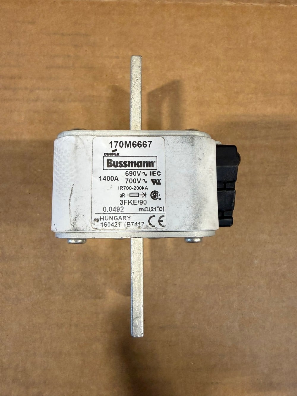 Eaton Bussmann #170M6667 Fuse, 1400 amp (10 Available) - Image 2