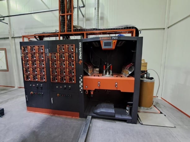 automatic powder coating system and turnkey paint, Syntec / Syntec/nordson - Image 1