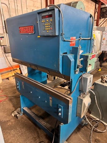 20 Ton, Allsteel #20-4, CNC Hydraulic Press Brake, 4' bed length, 38" between frames, 0' throat depth, 0-4" - Image 1