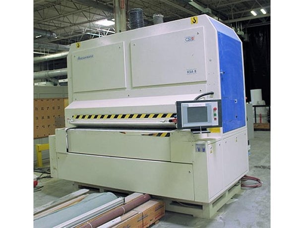 Heesemann #KSA-8, Lacquer/Sealer Sander, 80.7" x 128" abrasive belt, 35 & 42 HP dual speed motor, 9.8" - Image 3
