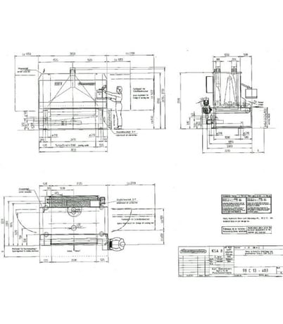 Heesemann #KSA-8, Lacquer/Sealer Sander, 80.7" x 128" abrasive belt, 35 & 42 HP dual speed motor, 9.8" - Image 10