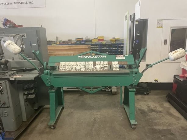 12 gauge x 4' Tennsmith #U4812, Box & Pan Brake, 4" box, 1.5" beam, 1" adj - Image 4