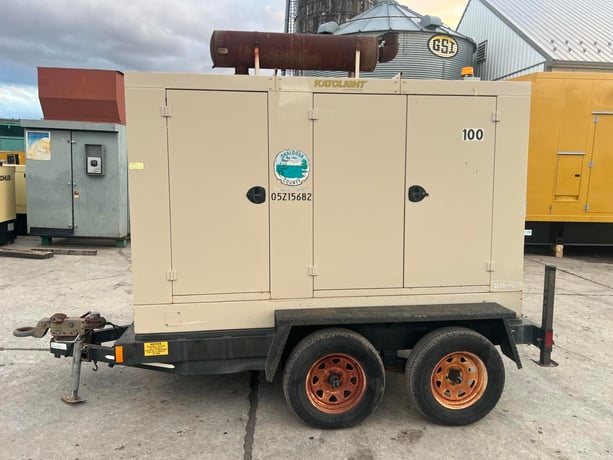105 KW Katolite #D105F-J4T2, Portable Genset w/ Enclosure & Base Fuel Tank, 6.8 Liter John Deere Engine - Image 1