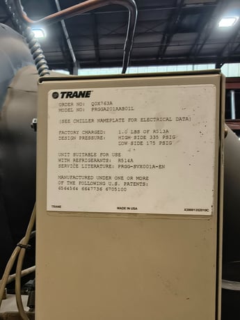 400 Ton, Trane #CVHE400, Centrifugal water cooled chiller, 2020 (3 available) - Image 7