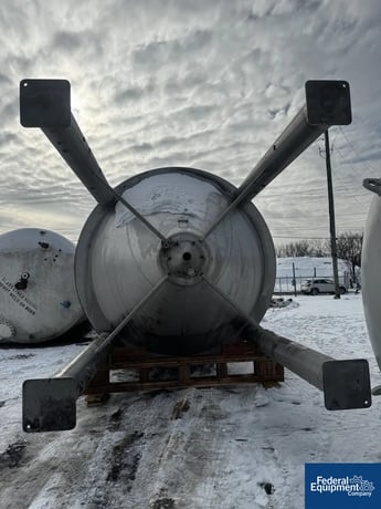 31372 gallon, M Roth GmbH, Storage Tank, 304 Stainless Steel, 153.5" ID x 334" straight side, dish top, cone - Image 4
