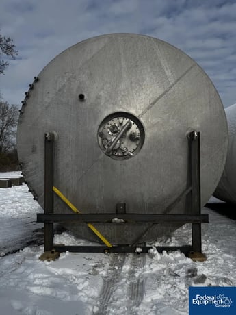 31372 gallon, M Roth GmbH, Storage Tank, 304 Stainless Steel, 153.5" ID x 334" straight side, dish top, cone - Image 6