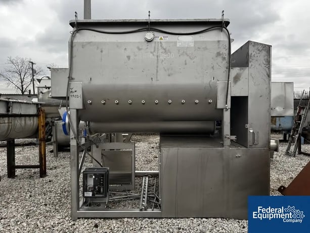 220 cu.ft. Weiler Provisur #M12900, Dual Shaft Paddle Mixer, Stainless Steel, 88" x 96" trough, 16" diameter - Image 1