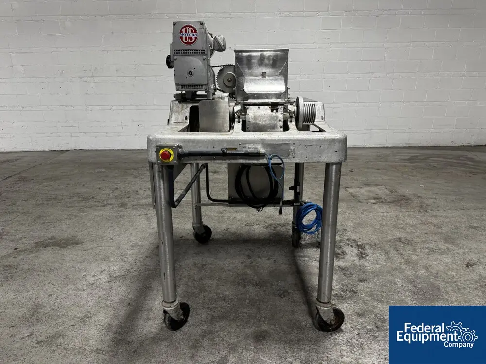 Fitzpatrick #D6, Fitzmill, Stainless Steel, 2/7.5 HP, 230/460 V., on base, AS IS - Image 1