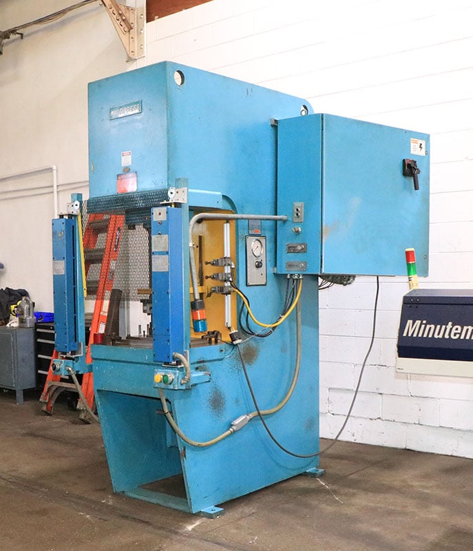 50 Ton, Denison #FMS-50, Hydraulic C-Frame Press, 26" x 25" bed, 18" stroke, 26" daylight, 16" throat, 11" x - Image 2