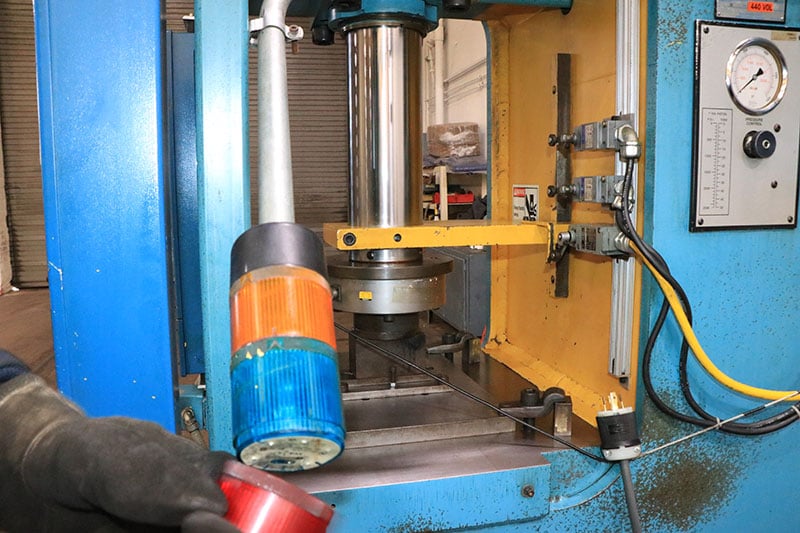 50 Ton, Denison #FMS-50, Hydraulic C-Frame Press, 26" x 25" bed, 18" stroke, 26" daylight, 16" throat, 11" x - Image 5