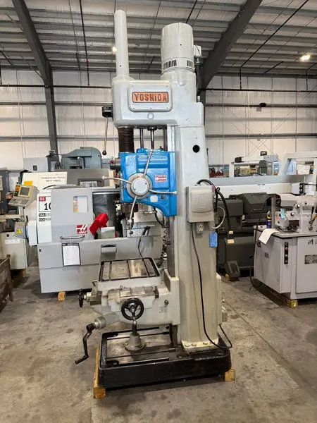 25" Yoshida #YUD-650, Heavy Duty Drill Press Tapping, 16.25" x 21" table, 2" mild steel drilling, 1.5" mild - Image 4