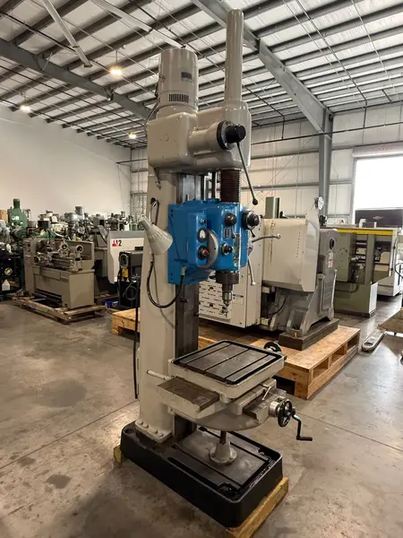 25" Yoshida #YUD-650, Heavy Duty Drill Press Tapping, 16.25" x 21" table, 2" mild steel drilling, 1.5" mild - Image 5