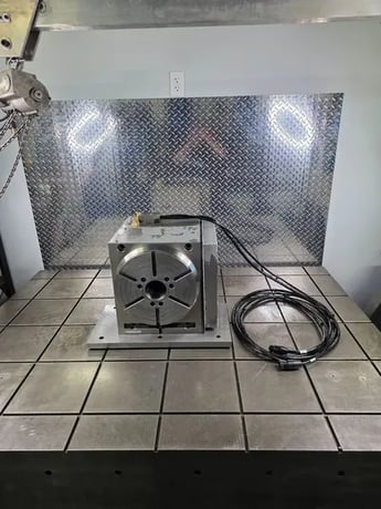 12.2" Haas #SHRT-310SPB, 4-Axis CNC Rotary Table, 9" center height, 100 psi brake torque, 72:1 gear ratio - Image 1