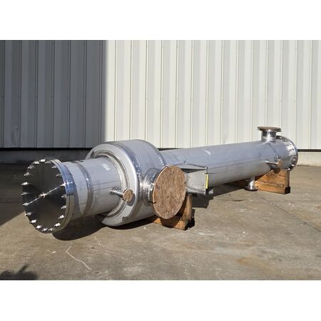 634.9 sq.ft., 87 psi shell, 14 psi tube, Croll-Reynolds #S20, Precondenser, 20" diameter x 15' long, 912 GPM - Image 3