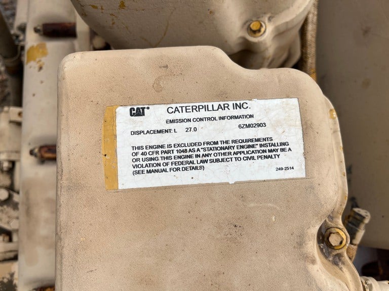637 HP @ 1800 RPM, Caterpillar #G3412C LE, used rebuildable core - 3 available - Image 6