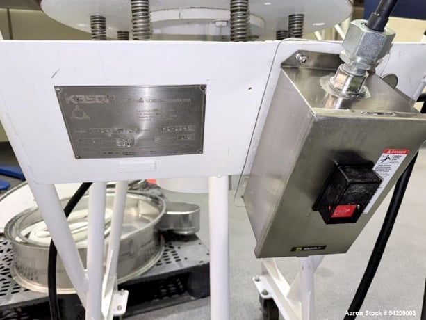 24" Kason #K-24-2-SS-P, portable Stainless Steel screener, 1/3 HP motor, 1140 RPM, 460 V., 3-phase - Image 6