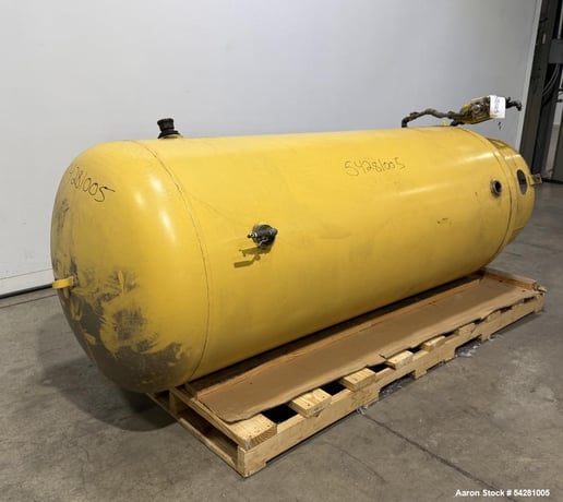 Steel Fab, 300 gallon Compressed Air Receiver Tank, Carbon Steel, 137 psi, 0.153" head thickness, 0.187" - Image 1