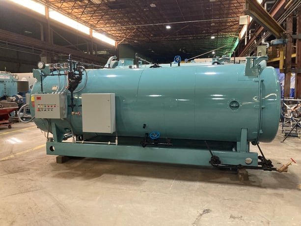 200 HP Cleaver-Brooks, 200 PSI, natural gas, 30 PPM NOx, re-tubed, new controls, wiring, ready to ship - Image 1