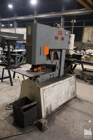 5" x 5" x 1/2" Geka #Hydracrop-80/A, ironworker, 88 ton, 20" throat, 3" stroke, 6.5 HP, 1995 - Image 6