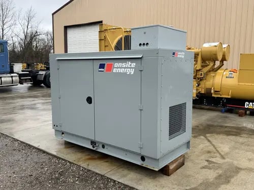 30 KW MTU #30PGC6NLT1, Natural gas generator set, 120/208 Volts, 3-phase, 230 hours, 1800 RPM, GM 3.0L - Image 1