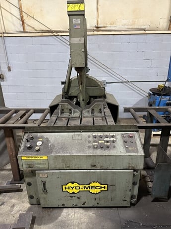 18" x 20" Hyd-Mech #V-18, saw with blades - Image 1