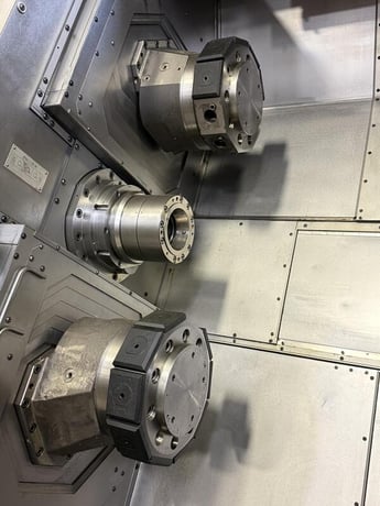 Traub #TNX65/42, CNC Lathe, 6" chuck, 2.6" bar, 32 HP, 5k RPM, 66 holders, TX8is cnc, parts, 2007 - Image 5