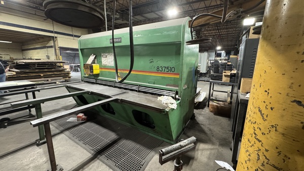 3/8" x 10' Accurshear #837510, Hydraulic Shear, 30 HP, front operated back gauge, 440 V., 3ph, 1995 - Image 3