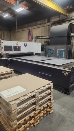 Bystronic #ByStar-4020, laser cutting, 6000 watt, 78" x 157" sheet, Vision Control, dust collector - Image 1