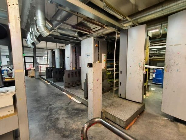 Goss & Deleeuw #M600C, web offset press, dual stacked, 32 pg, 70000 CPH, 2007 - Image 7