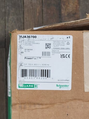 700 Amps, Square D #MJA36700, PowerPact I-Line Circuit Breaker, 3P, 600 Volts, unused - Image 3