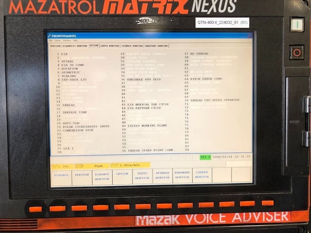 Mazak #QTN-400-II, 2-Axis CNC Lathe, 12.13" X, 42.13" Z, 33.2" swing, 40" between centers, 15" chuck, 50 HP - Image 7