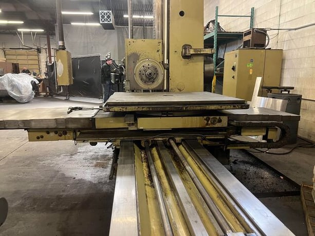 3.5" Union #BFT-90/3-1, Table Type Horizontal Boring Mill, 63" X, 49" Y, 63" Z, 44" x 39.4" table, 15 HP - Image 4