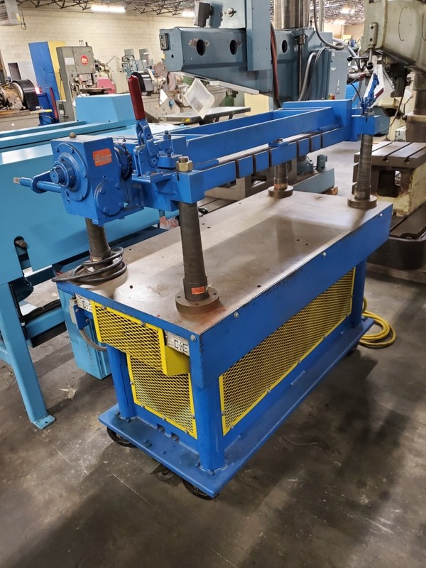 2500 lb. MTC #E4436, die handler, 26" x 30.5" platen, power elevation, nice - Image 2