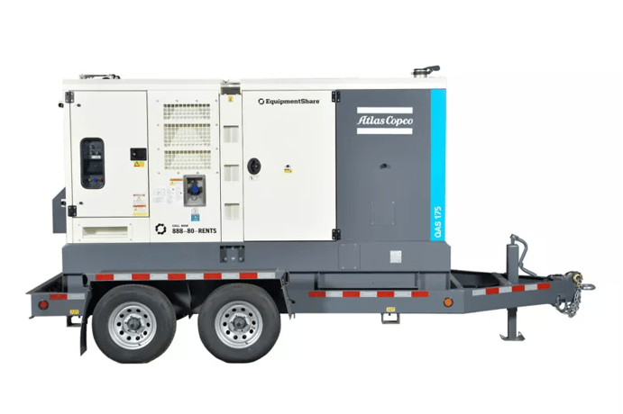 154 KW Atlas Copco #QAS-175-JD-T4F, Generator, 3 Phase, 140 kW/175 kVA Prime, 193 kVA Standby, 480/277 V - Image 1