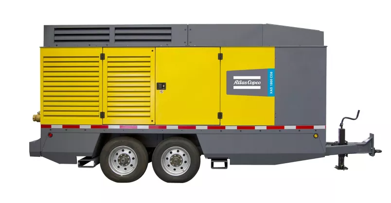 1811 cfm, 100 psi, Atlas Copco #XAS-1800-CD, Air Compressor, 6-Cylinder Diesel Engine - Image 1