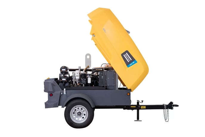 189 cfm, 100 psi, Atlas Copco # XAS-188-KD, Air Compressor, 3-Cylinder Diesel Engine, 49 HP, 2700 RPM - Image 1