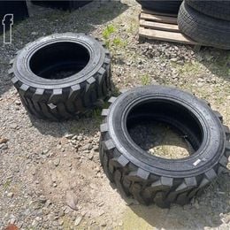 Skid Steer Tires, 2 Qty., 27 x 8.5 -15 Size, New - Image 1