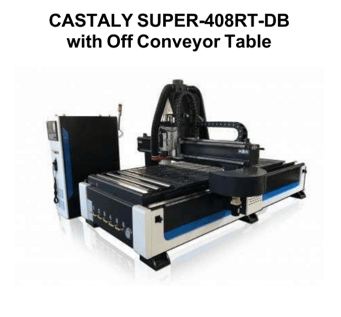 Castaly #SUPER-408RT-DB, CNC Router, w/ offloading, 4' x 8', 230 V., 12.8 HP, 24k RPM, new - Image 8